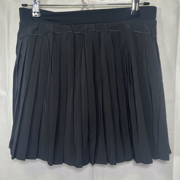 SPANX The Get Moving Pleated Black Skort Skirt Women Size Large Booty Boost - Picture 5 of 12